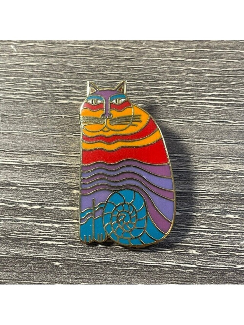 Laurel Burch Rainbow Cats Enamel Pin